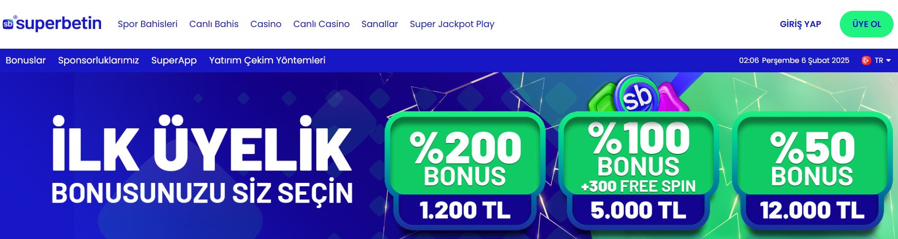 Superbetin Güncel Bonus